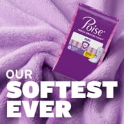Poise Incontinence Pads for Women, 6 Drop Ultimate Absorbency, Regular Length, 52 Count