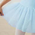 thumbnail image 6 of Stelle Ballet Leotard Mesh Cap Sleeveless Tutu Skirted Ballerina Dress Outfit for Girls,Blue,4T, 6 of 8