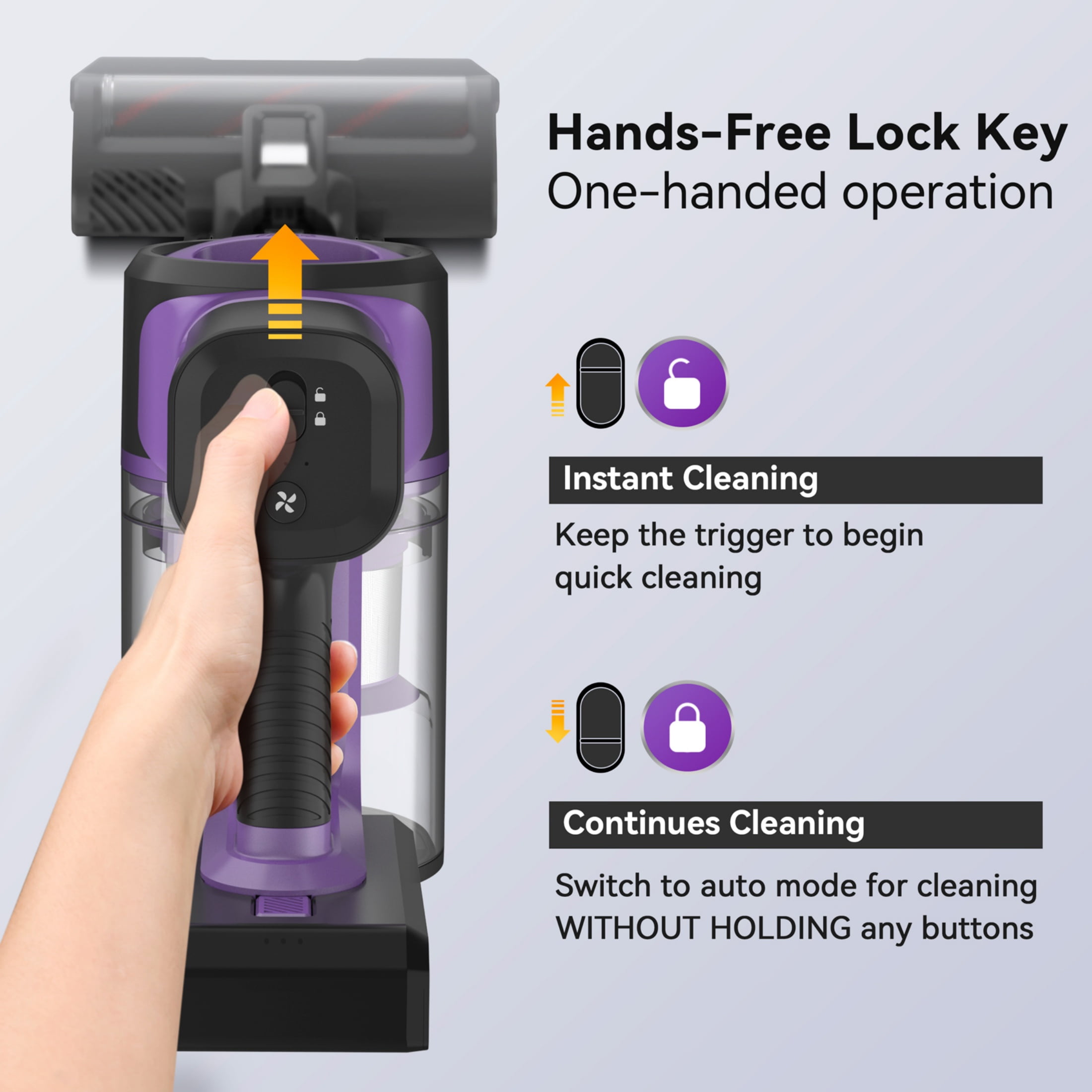 Cordless Stick Vacuum Cleaner for Hard Floors and Low-Pile Rugs - HEPA Filter, Powerful Suction S10