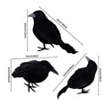 thumbnail image 4 of kurtrusly Horror Props For Halloween - High Simulation Black Crow Ornament For Festive Six piece set 1Set, 4 of 6