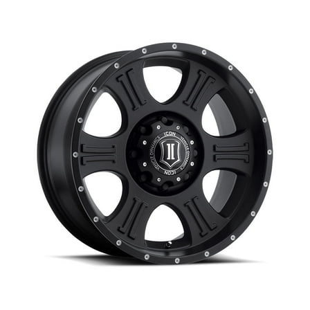 ICON Alloys Shield, Satin Black, 20 x 9 / 5 x 150, 16mm Offset, 5.625" BS