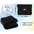 thumbnail image 3 of Título del producto: Manta viaje suave BlueHills 2-Pack con almohada integrada, manta avión de 2 en estuche suave con funda de almohada, cinturón de equipaje y clip para mochila. Mantas grandes y comp, 3 of 3