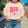 thumbnail image 2 of Wxolcjlv Toddler Girls Halloween Pumpkin Split Hem Hoodie Letter Print Long Sleeve Casual Fleece Top, Sizes 3-14, 2 of 4