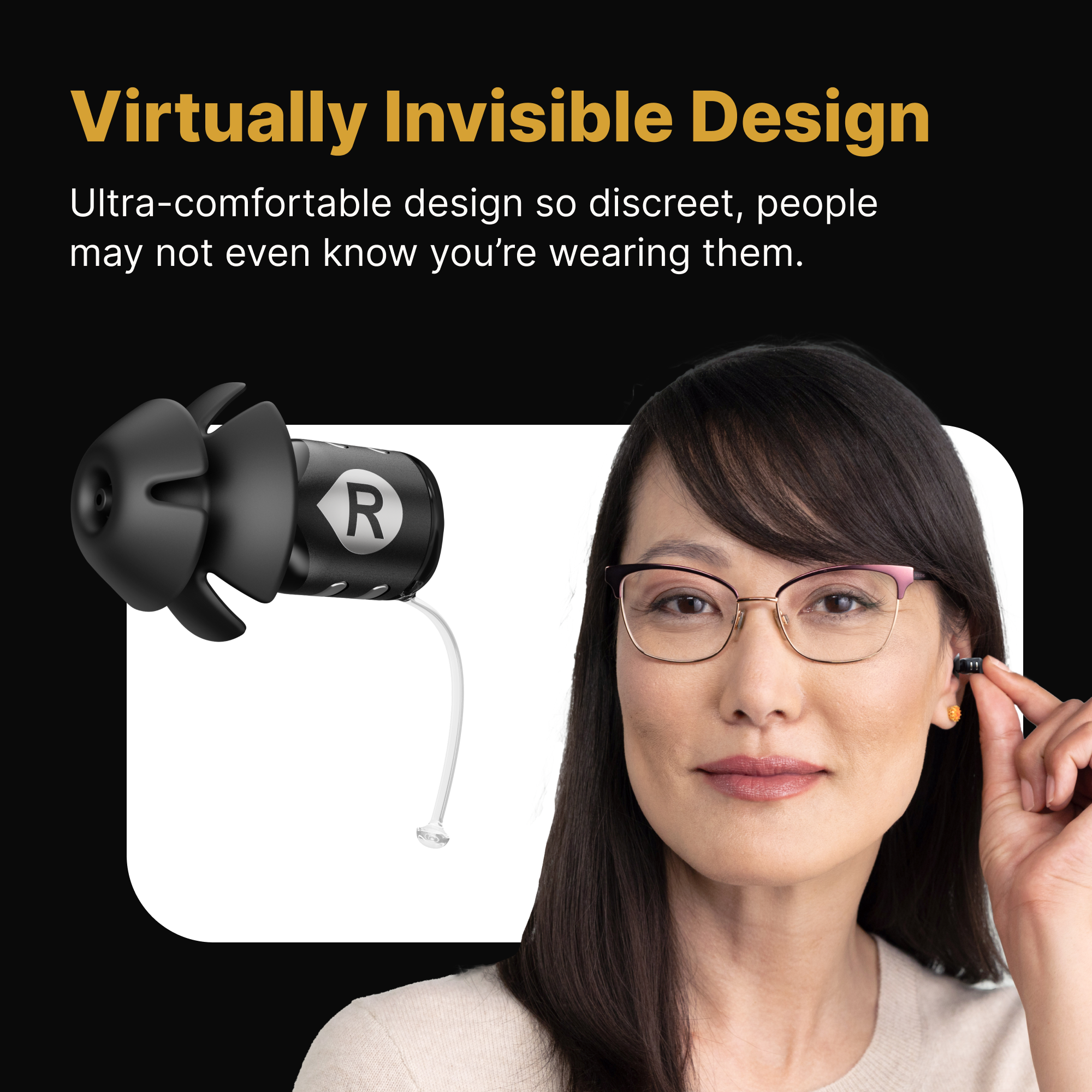 Eargo 8 Virtually Invisible Self Fitting FDA Cleared OTC CIC Hearing Aids Most Advanced Model with Smart Sound Adjust and Sound Match Technology Rechargeable Lifetime Customer Support