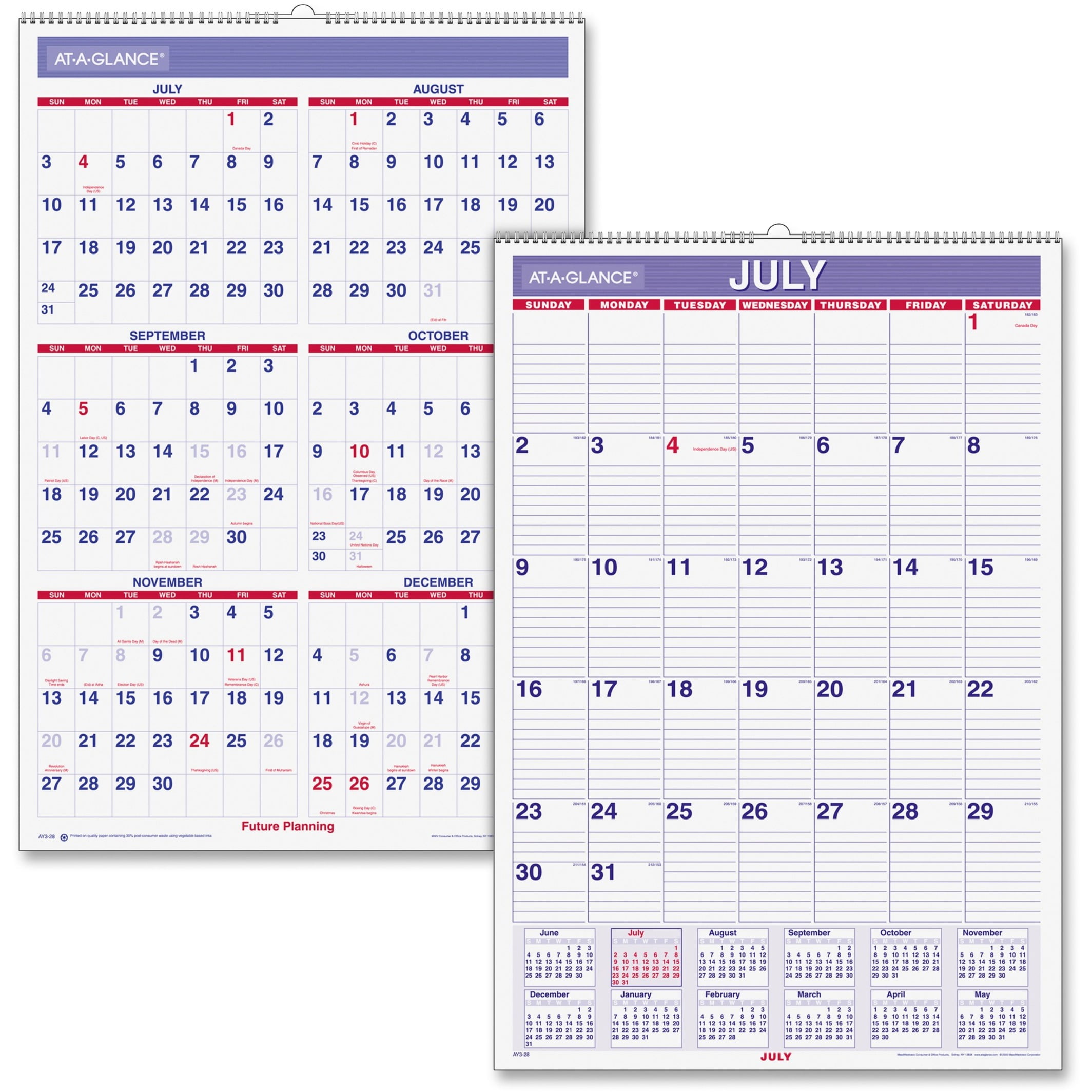 AtAGlance Academic Wall Calendar