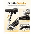 thumbnail image 2 of Cityone Plus Step-Thru Electric Bike for Adults, 26" EBike with 500W Motor, Max 28MPH, 48V 15Ah Battery 500W, Electric Bicycle with 7-Speed, White, 2 of 8