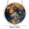 thumbnail image 2 of ZZHZGZ Clearance Sale Acrylic Puzzle Style Colored Glass Style Hanging Featuring Unique Irregular Shapes As Home Art Which Can Be Installed on Windows, 2 of 8