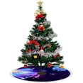 thumbnail image 4 of Christmas Tree Skirt Xmas Tree Skirts 36 in Butterfly and Galloping Iridescent Unicorn Christmas Tree Mat for Christmas Holiday Party Ornaments, 4 of 5