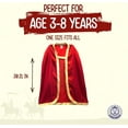 thumbnail image 4 of Liontouch - Noble Knight Cape, Red | Age 3-8 Years - One Size | Medieval Pretend Play Cloak, 4 of 5