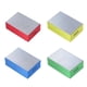 thumbnail image 1 of Juego de 4 bloques de lijado de diamante para vidrio, granito, mármol, piedra y cerámica (lado plateado, tamaños: 60, 100, 200 y 400 lb), 1 of 5