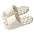 thumbnail image 4 of Unisex Massage Slippers Beige Non Slip Quick Dry Lightweight EVA House Shoes for Indoor Outdoor Open Toe Bathroom Slippers,Size 7.5-8.5, 4 of 8