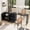 Black, variant on 89.7" Wooden Sideboard with Extendable Table, Multifunctional Storage Cabinet with 2 Doors and 3 Drawers, for Living Room, Study, Foyer and Kitchen