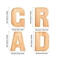 thumbnail image 6 of GRAD Graduation Wooden Letter Serving Tray, Rustic Wood Alphabet Snack Platter, Grad Party Dessert Food Display Decor Board, 6 of 6