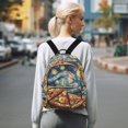 thumbnail image 7 of FORMRS Mini Backpack Purse for Women Quilted Travel Daypack Casual Shoulder Bag, Starry Pizza, 7 of 7