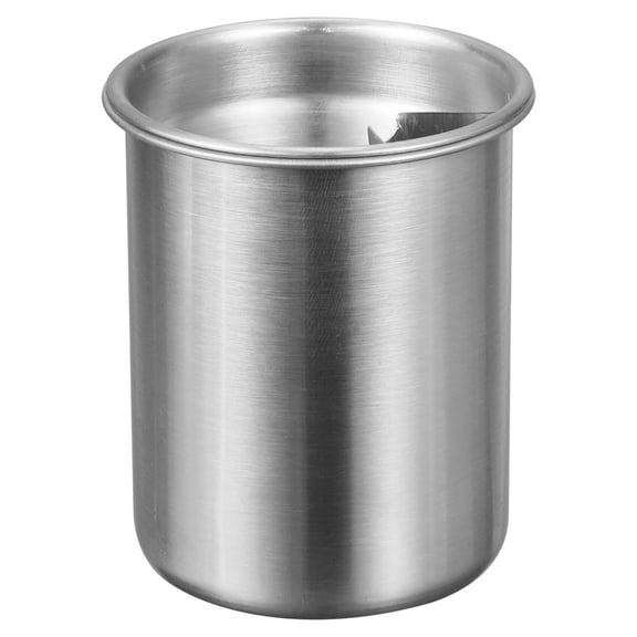Car Ashtray Stainless Steel Smokeless Smell Windproof Portable Mini Cup Holder Cigarette Ashtray Butt Bucket for Car Home Office, Silver