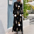 thumbnail image 2 of Vestido largo con estampado del Día de la Marmota, tendencia de ropa de mujer 2024, vestido de fiesta elegante para mujer 2024, vestido sexy, 2 of 4