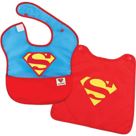 Bumkins Baby Boys' Superman Waterproof Superbib With Cape