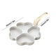 thumbnail image 3 of Sartén de Aluminio de Cuatro Agujeros para Tortillas | Sartén Antiadherente con Forma de Corazón para Hacer Mini Huevos y Dumplings | Sartén de Fondo Plano para Desayuno, Panqueques y Hamburguesas |, 3 of 6