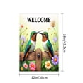 thumbnail image 4 of Amhnf Welcome Hummingbirds Garden Flag For Home Outdoor Garden Yard Decor 12x18 inch, 4 of 5