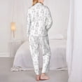 thumbnail image 6 of Goofa Heart Rabbit Printed Women’s 2 Piece Pajama Set Super,Pajamas Women's Long Sleeve Sleepwear Soft Button Down Loungewear Pjs Lounge Set Nightwear-Medium, 6 of 9
