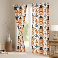 thumbnail image 3 of jejeloiu Brown Cute Bear Black Out Curtains,Multicolor Circle Dots Curtains Pack of 2 (42x63 Each) For Girls Kids, 3 of 6
