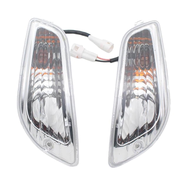 Riwesomey 1 par de indicadores de luz de señal de giro delantera para accesorios Vespa LX 50 125 Accesorios para motos