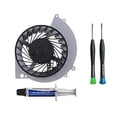thumbnail image 1 of Ventilador de Refrigeración Interno de Repuesto ElecGear para PS4 CUH-1xxx, Disipador de CPU de Playstation 4, Pasta Térmica, Seguridad Torx TR9, Destornillador PH1, Kit de Herramientas de Reparación, 1 of 3