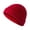 Red, variant on New Unisex Winter Ribbed Knitted Cuffed Short Melon Cap Solid Skullcap Baggy Retro Ski Fisherman Docker Beanie Hat Slouchy Gift