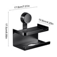 thumbnail image 3 of Wiicoznt Plastics Suction cup paper holder Double Layer Suction Cup Paper Rack Toilet Paper Box Paper Towel Rack Storage Rack Paper Drawer Storage Rack, 3 of 6