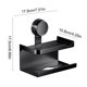 thumbnail image 2 of Toallero de papel con ventosa de doble capa | Soporte para papel higiénico | Estante de almacenamiento de plástico resistente | Instalación sin taladro | Cajón extraíble | Ahorro de espacio | Blanco, 2 of 5