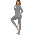 thumbnail image 4 of MINTREUS Thermal Underwear for Women Long Johns with Fleece Lined, Base Layer Women Cold Weather Top Bottom, 4 of 8