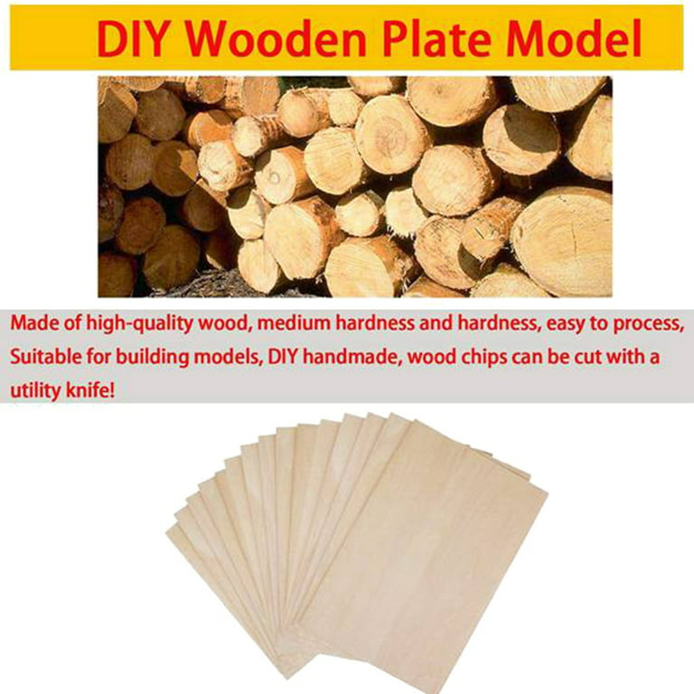 10 Pack 5mm Balsa Wood Sheets 100mm X 300mm Natural Unfinished Wood fo –  WoodArtSupply