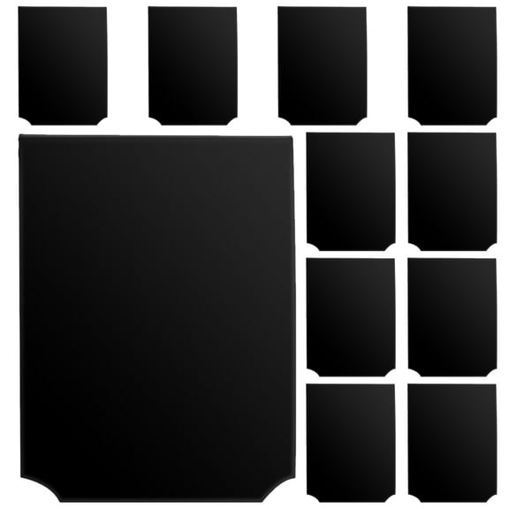 Monyance Advertising Labels Rack 10pcs Plastic Clip-On Basket Labels - Removable Chalkboard Tag(3.94X2.99X0.79Inches)