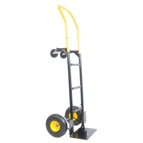 Hi-GARDEN,1-YEAR-WARRANTY,2 in 1, 330 LBS, Heavy Duty,Hand Truck, 2 Wheel Dolly Cart and 4 Wheel Push Cart with Swivel Wheels Platform Cart for Moving/Warehouse/Garden/Grocery