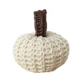 thumbnail image 3 of Mini Knit Pumpkins Fall Gifts Handmade Crochet Pumpkin Ornaments for Halloween Thanksgiving Farmhouse Home Decor Tiered Tray Bowl Fillers,White, 3 of 4