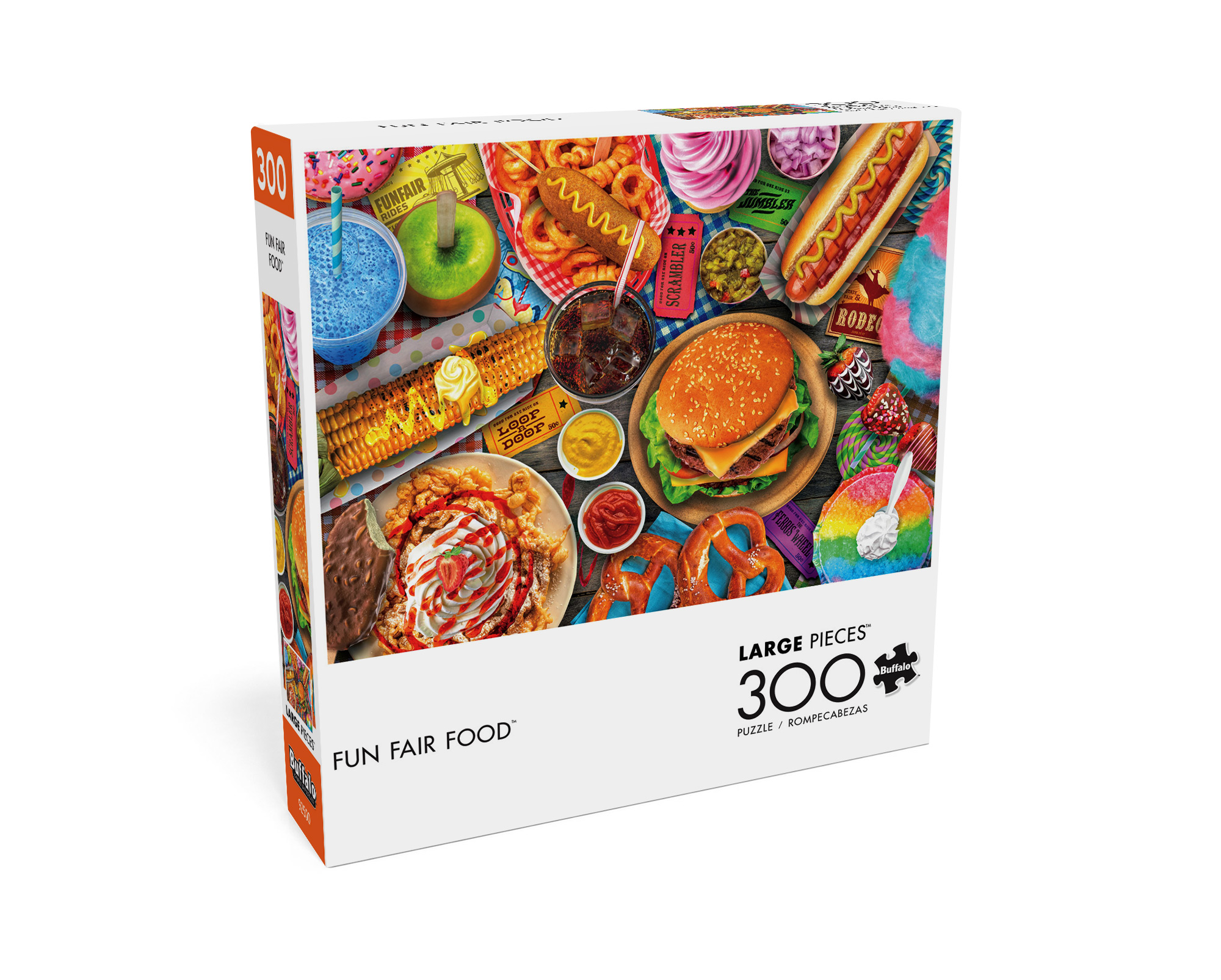 Buffalo Games 300-Piece Fun Fair Food Interlocking Jigsaw Puzzle