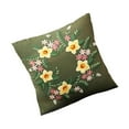 thumbnail image 1 of Semi-Finished Embroidery Pillow Covers Kit Sewing Craft for Sofa green, 1 of 9