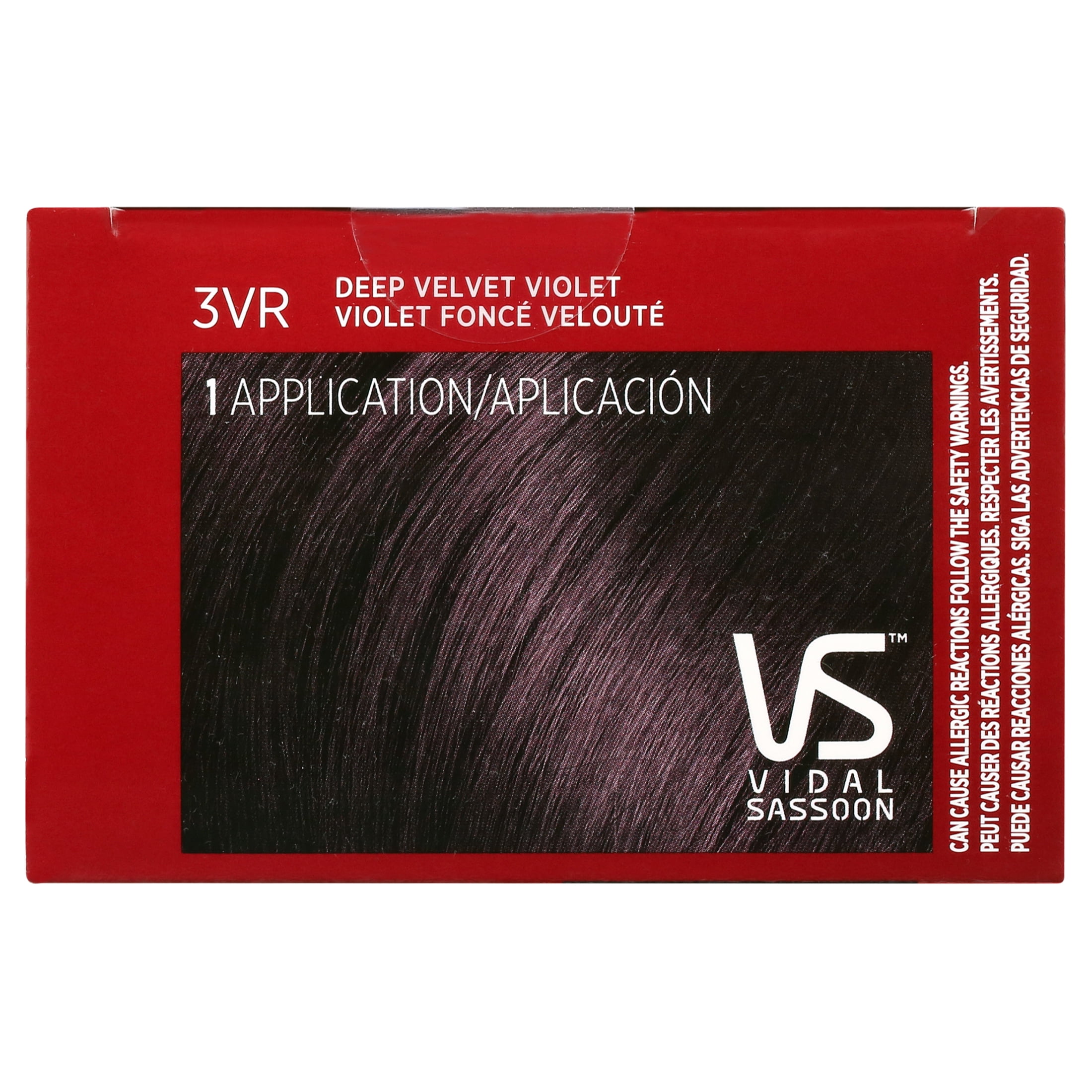 Vidal Sassoon Pro Series Permanent Hair Color Dye, 3RV Magnetic Mahogany, Hair Color, 1 Kit