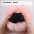 thumbnail image 2 of Winter Women Fuzzy Arm Warmers Girls Faux Fur Short Wrist Cuffs Fluffy Soft Wrist Cover Ankle Warmer, 2 of 6