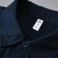 thumbnail image 4 of LIUJUNSHOP Men Casual Versatile Long Sleeve Linen Shirt Comfortable Breathable Business Relaxed Fit BU2 XL, 4 of 5