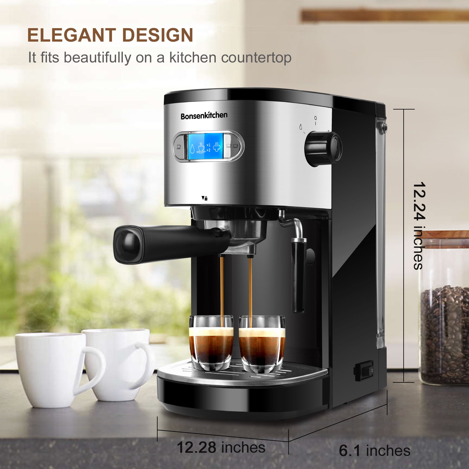Bonsenkitchen 20 Bar Espresso Coffee 