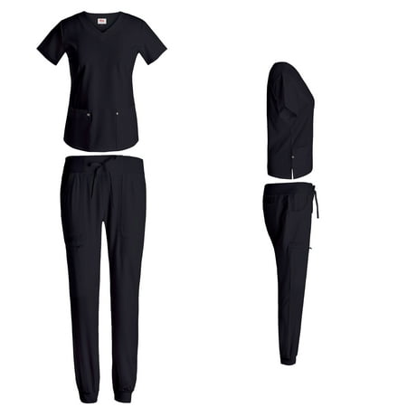 

Ladies Stretch Jogger Scrub Set