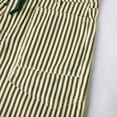 thumbnail image 6 of KHONTS Womens Summer Linen Striped Barrel Pants Comfy Drawstring Capri Pant with Pockets Beach Vacation Trousers Z01-Green S, 6 of 7