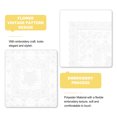 thumbnail image 3 of 2Pack Retro Lace Placemat 12x12-in Square Embroidered Table Place Mats French Crochet Doilies Coasters Cup Mat for Home Wedding, White, 3 of 7