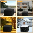 thumbnail image 6 of SHELTUSE Square Patio Table Cover - 128 L x 128 W x 28 H IN Waterproof Outdoor Patio Furniture Cover for Table, Chair and Sofa, Windproof & UV-Protection Patio Cover, Black, 6 of 7