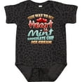 thumbnail image 3 of Inktastic Mint Chocolate Chip Ice Cream Lover Boys or Girls Baby Bodysuit, 3 of 5