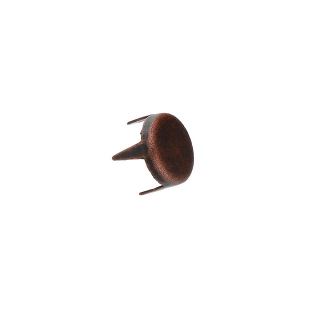 Estoperol Acero Pata Plano 1000 Pzas 6mm Adorno Cobre Oscuro Ganon EP221