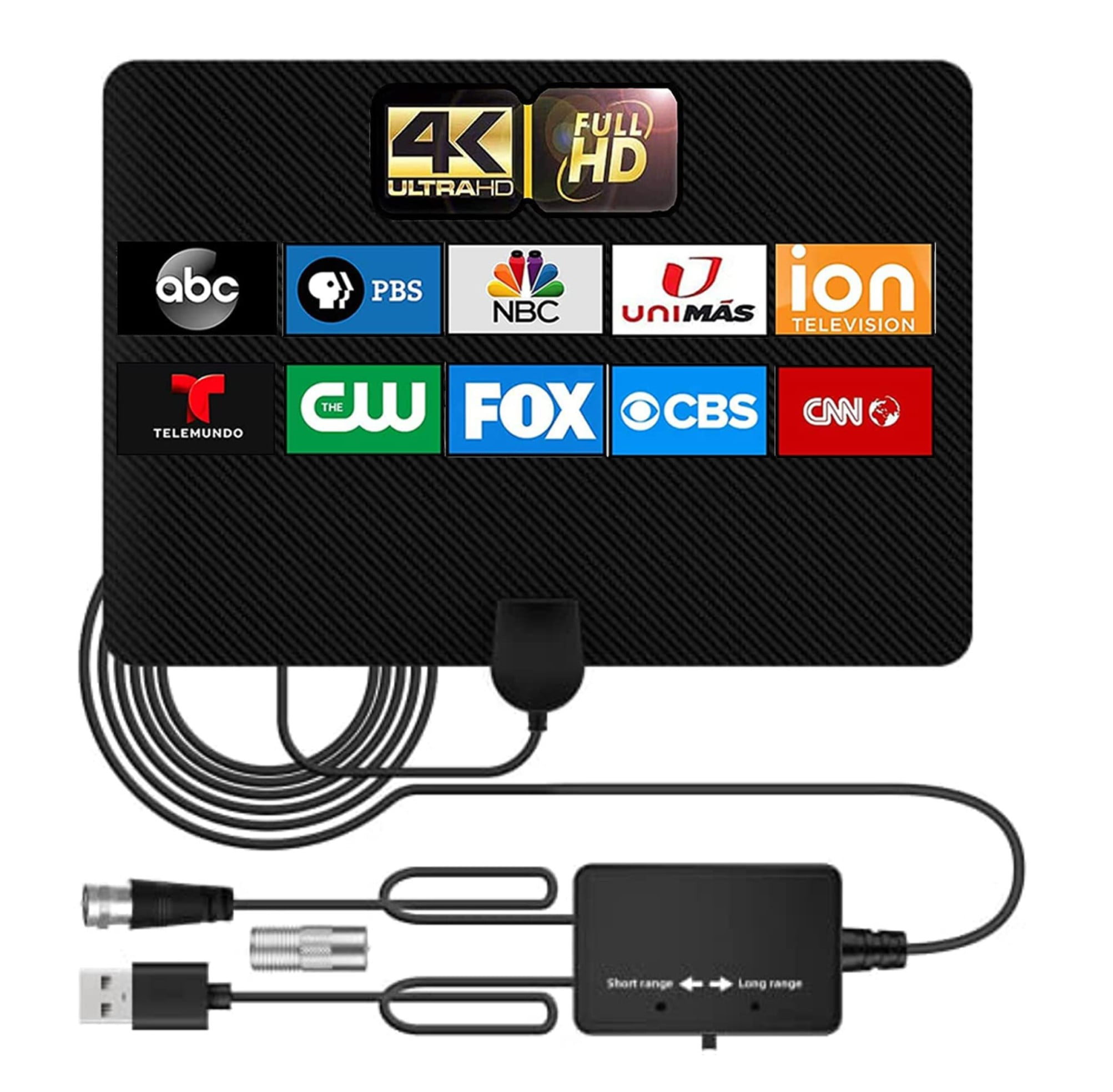 600 Miles Range Digital TV Antenna for Smart TV, HD Antenna with Smart