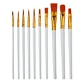 thumbnail image 1 of Kit de Pinceaux 10 Pcs Pinceaux d'Artiste avec Long Manche Poils Doux, 1 of 8