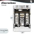 thumbnail image 4 of Stupell Industries Art Deco Glam Paris Shop Facade Canvas Art, 20 x 30, by Petals Prints Design, 4 of 8